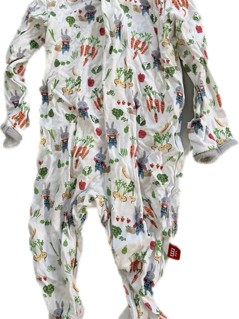Magnetic Me Bunny Garden Modal Footie 0-3M